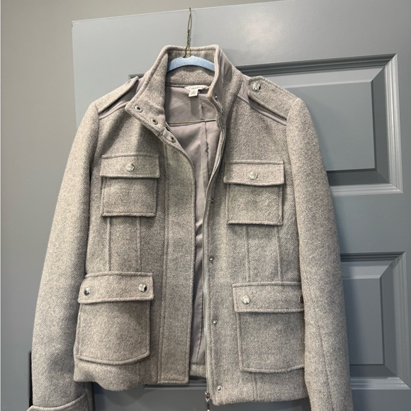 Calvin Klein Jackets & Blazers - Calvin Klein Women's Gray Military Jacket